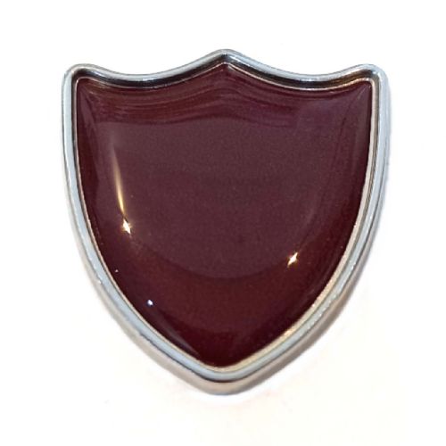 Brown shield badge